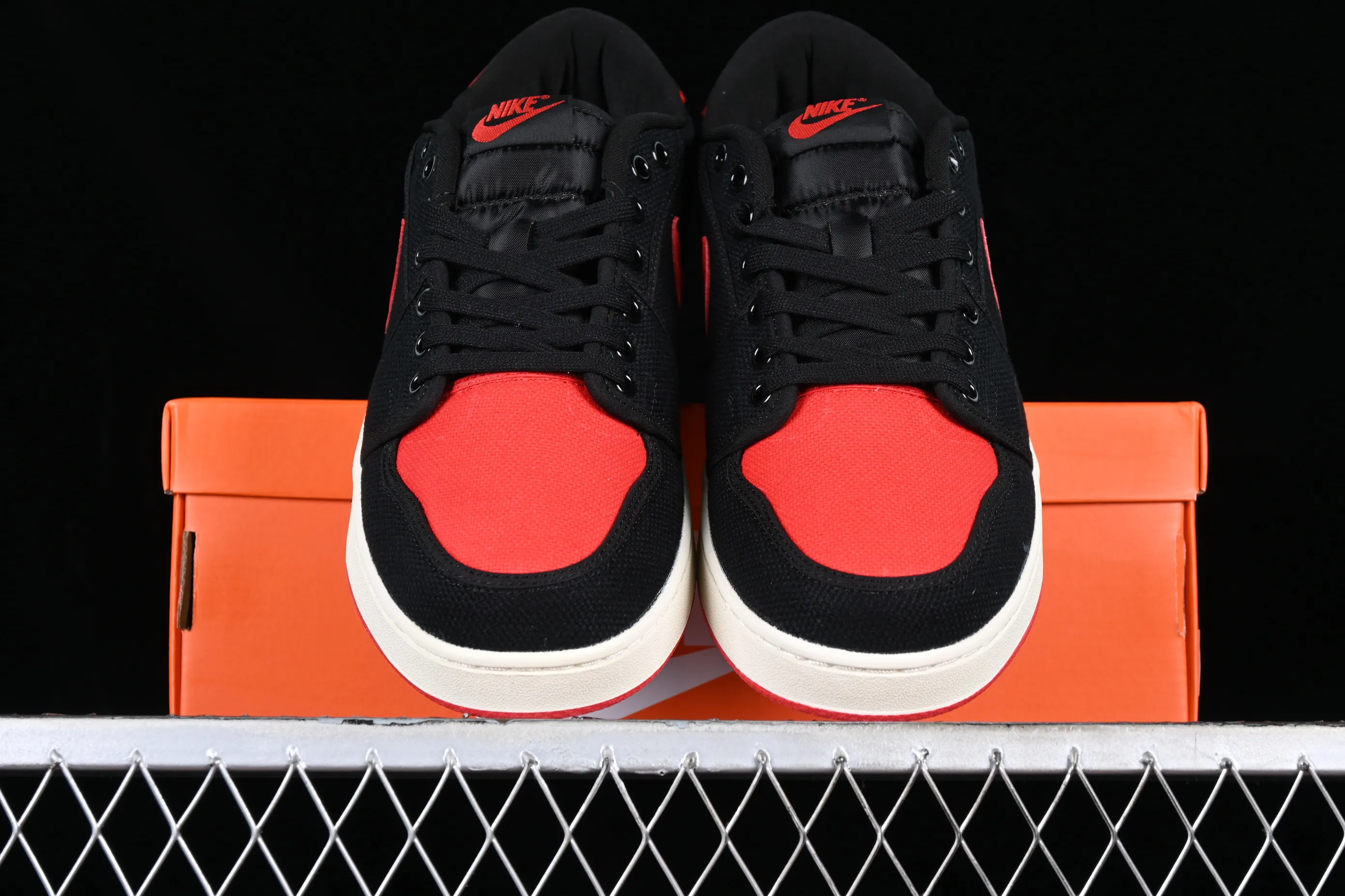 All categories Air Jordan Jordan series basketball shoes Air Jordan 1 Low Z version AJKO 1 Low Shadow AJ1 Joe 1 black and red canvas cultural casual shoes DX4981-006